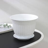 Горшок с поддоном &laquo;Ангара&raquo;, 1.5 л, белый