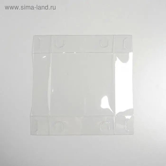 Кондитерская упаковка, коробка для макарун с пластиковой крышкой, &laquo;Весенний подарок&raquo;, 12 х 12 х 3.5 см