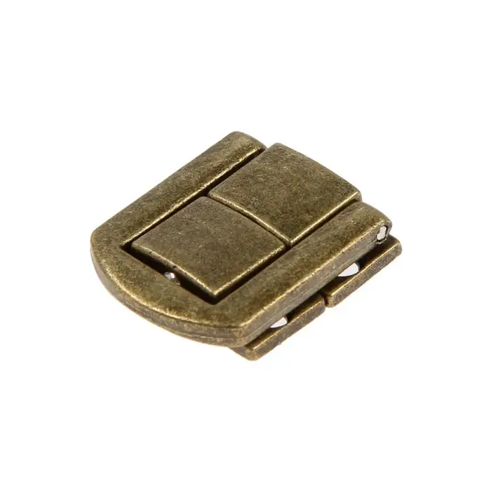 Замок-защелка на ящик ZM01, 2.5&times;2 см, цвет бронза