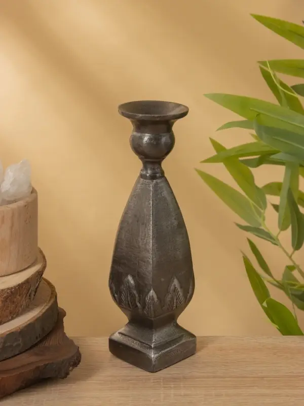 Подсвечник "Ретро серия Севилья" алюминий 5,5х5,5х20,5 см