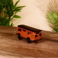 Сувенир "Автобус" тиковое дерево 13х4,5х7 см