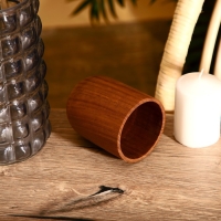 Стакан 8х8х10 см, тиковое дерево