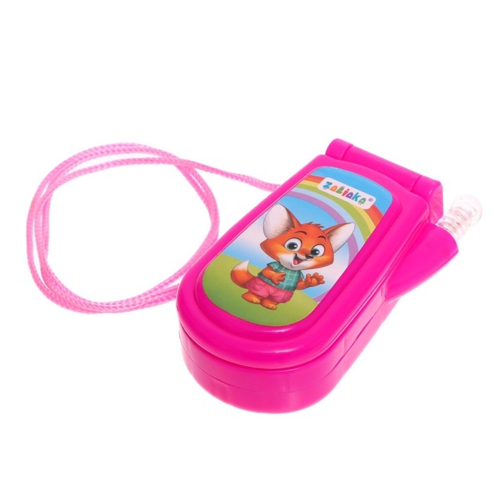 Музыкальный телефон &laquo;Зверюшки&raquo;, русская озвучка, световые эффекты, работает от батареек, МИКС