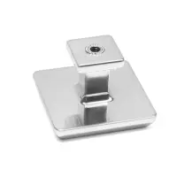 Ручка-кнопка CAPPIO, 35х35 мм, пластик, цвет хром