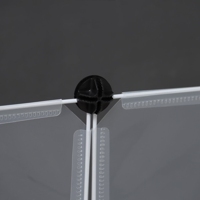 Вольер 12 секций пластиковый,  (звено 50 х 70 см), белый