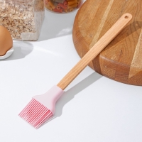 Кисть Доляна &laquo;Эко&raquo;, силикон, 29&times;5 см, цвет розовый