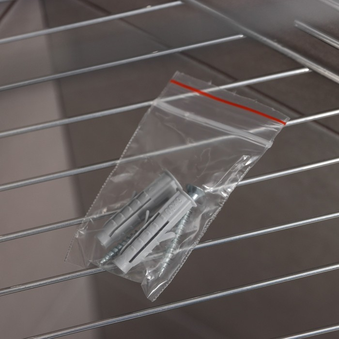 Полка для ванной угловая 2-х ярусная, 20,5&times;20,5&times;31,5 см, цвет хром