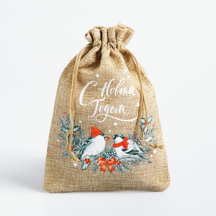 Мешок с термонаклейкой &laquo;С Новым Годом&raquo;, 13 х 18 см +/- 1.5 см, Новый год