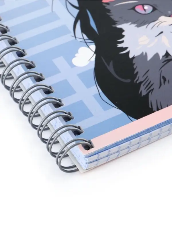 Компл тетр из 3шт 96л кл на гребне Аниме Девочка с котом, обл мел карт, офсет (10296906)