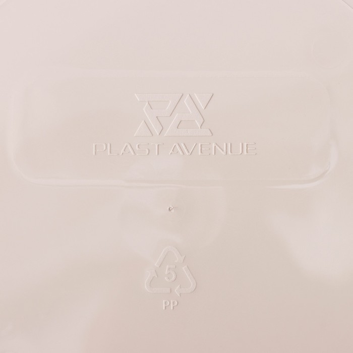 Кашпо для цветов со вставкой &laquo;Порто&raquo;, 9 л, цвет жемчужный