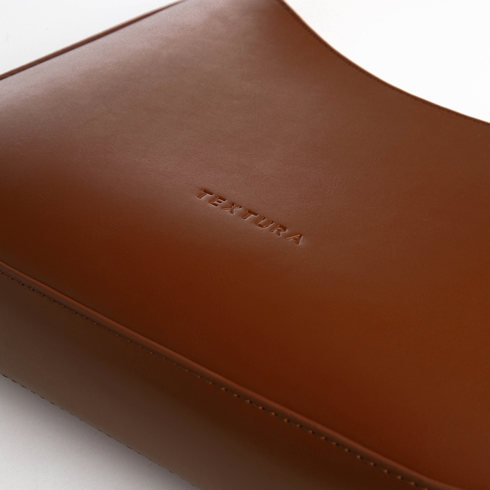 Сумка женская TEXTURA, средний размер, цвет коричневый