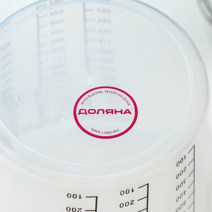 Стакан мерный Доляна, 1,5 л, цвет прозрачный