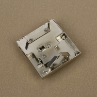 Застёжка для сумки, 4,3 &times; 4,7 см, цвет серебряный