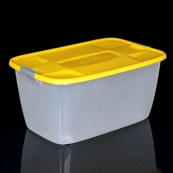 Бокс универсальный, на колёсиках, 56 л, 60&times;40&times;36 см, цвет МИКС