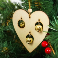 Подвеска новогодняя &laquo;Фигурки с бубенчиками&raquo;, МИКС