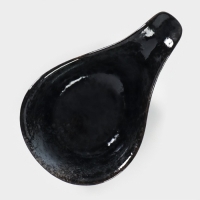 Набор фарфоровых соусников на фарфоровой подставке Magistro &laquo;Ночной дождь&raquo;, 4 предмета: соусник 3 шт 100 мл, подставка 35&times;12&times;1 см, цвет чёрный