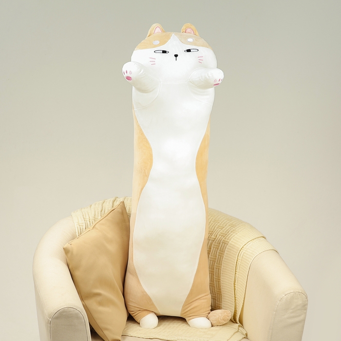 Мягкая игрушка-подушка &laquo;Кот&raquo;, 110 см, цвет бежевый