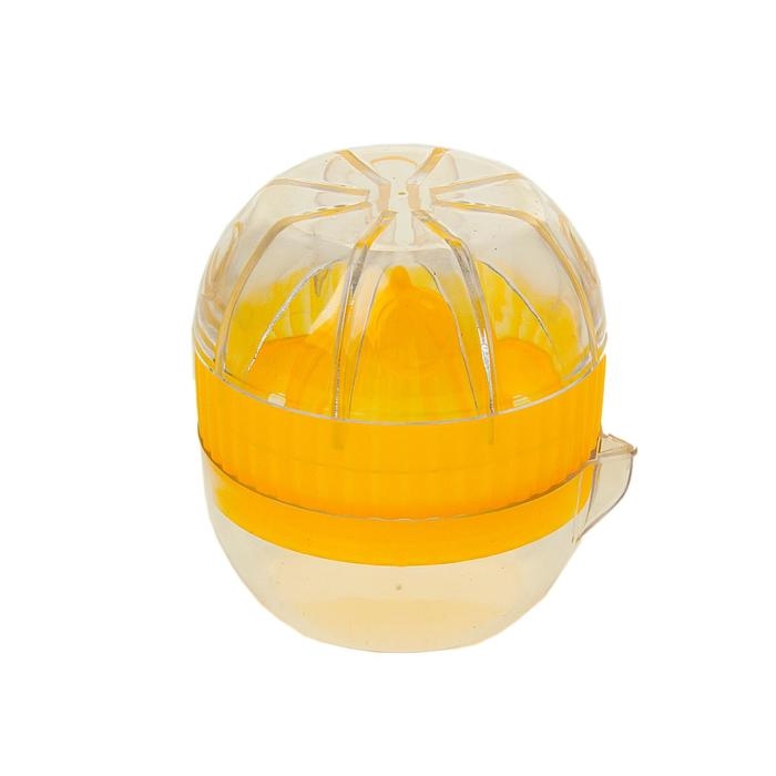 Соковыжималка для цитрусовых с лотком и крышкой Доляна, d=7,5 см, 7&times;7&times;8 см, цвет МИКС