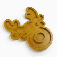 Новый год. Менажница деревянная &laquo;Зимний олень&raquo;, 27 х 30 см