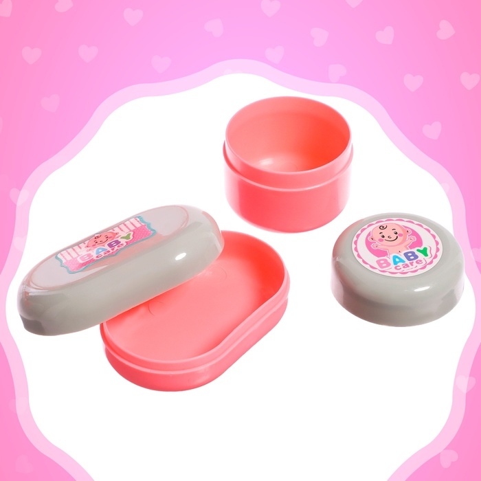 Пупс функциональный &laquo;Анечка&raquo;, пьёт, писает, с набором аксессуаров, со стульчиком для кормления