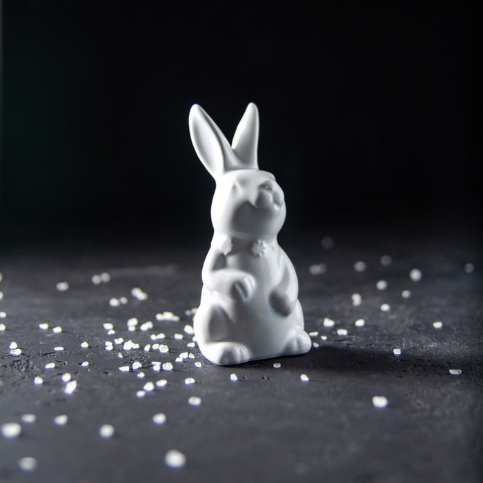 Набор для специй Доляна &laquo;Зайка&raquo;, 2 предмета: солонка 50 мл, перечница 50 мл, цвет белый