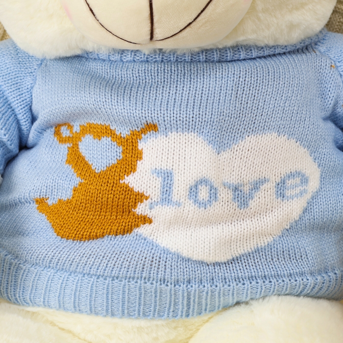 Мягкая игрушка &laquo;Медведь&raquo;, в кофте, 75 см, цвет белый