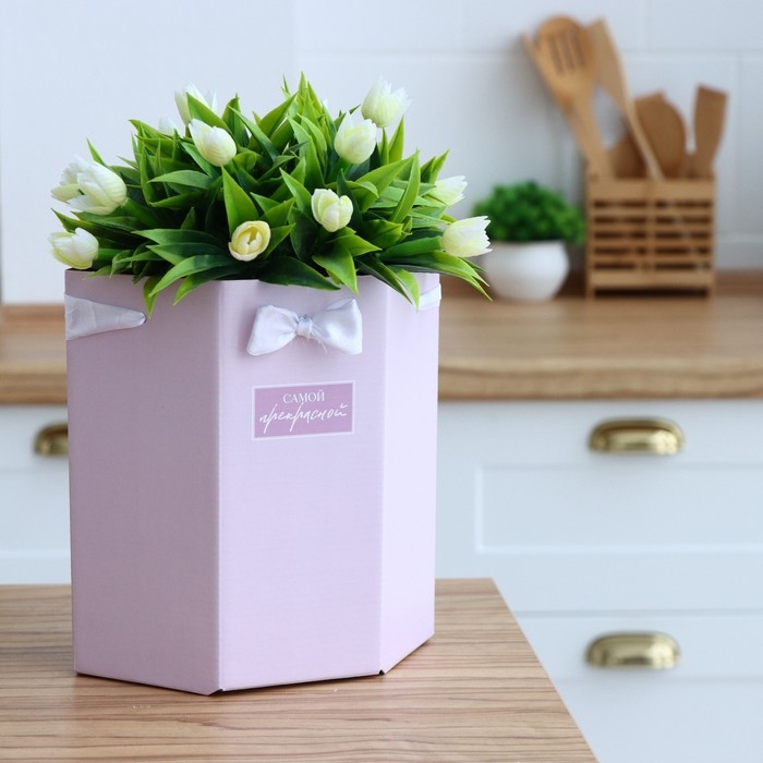 Переноска складная шестигранник &laquo;Самой прекрасной&raquo;, 17 &times; 14,8 &times; 19,5 см