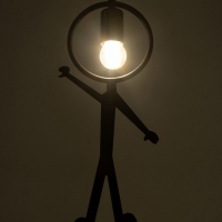 Светильник Posatore 1х40Вт Е27 черный 38х19х8см