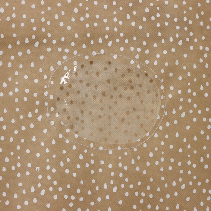 Чехол для одежды Доляна Points, ПВХ окно, 60&times;120 см, цвет бежевый