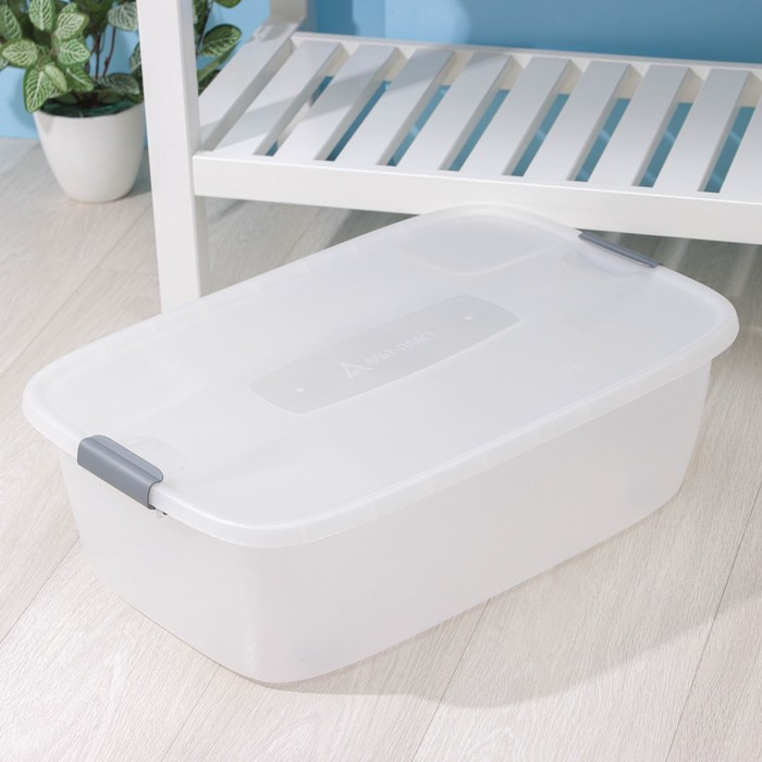 Бокс универсальный на колёсиках, 32 л, 60&times;40&times;19 см, цвет МИКС