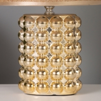 Лампа настольная "Бабл" 40Вт Е14 золото 22х22х32см