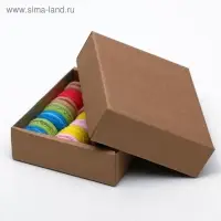 Коробка сборная без печати крышка-дно бурая без окна 18 х 15 х 5 см