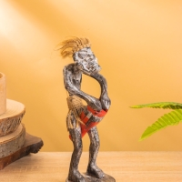 Сувенир &laquo;Абориген с джембе&raquo;, 8&times;7&times;21 см, дерево