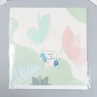 Бумага для скрапбукинга "Порхающие бабочки" плотность 180 гр 30,5х32 см