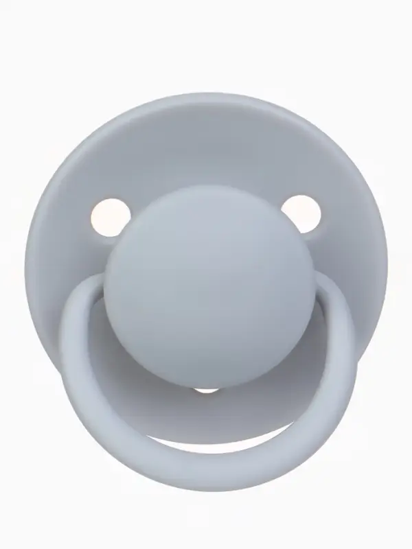 Набор классических пустышек, 2 шт., латекс, серый/серо-синий, в контейнере, от 6 мес., M&B