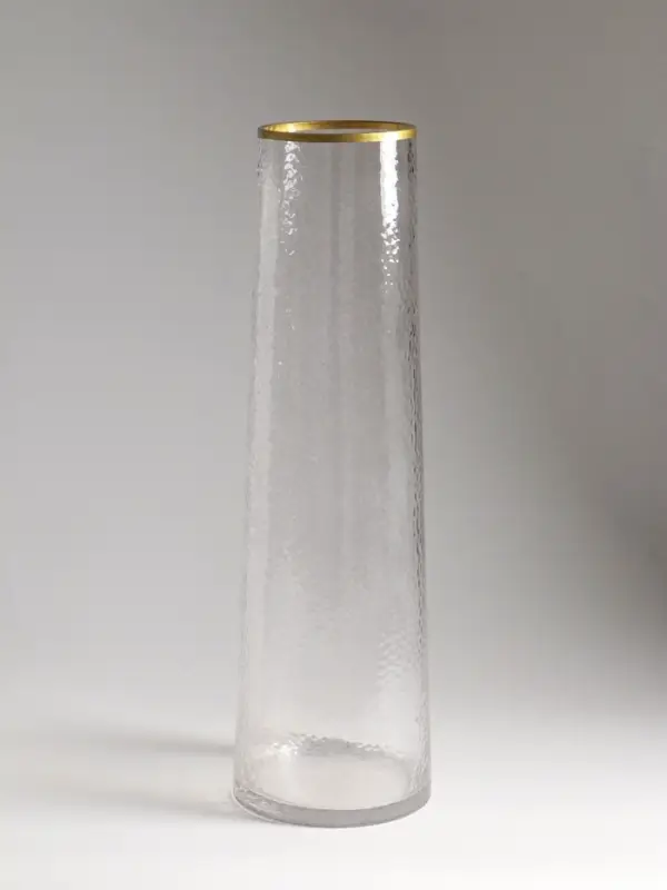 Ваза стекло напольная "Линней" 50х15 см, прозрачный