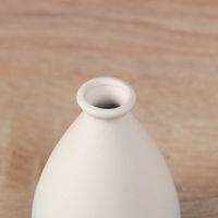 Ваза керамика настольная "Хайди" галант, 10,5х6,5 см, бело-голубой