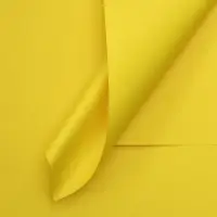 Пленка для цветов тонированная, матовая, ярко жёлтый, 57&times;57&plusmn;1 см, 65 мкм