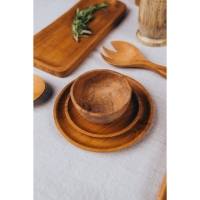 Тарелка, 16&times;16&times;2 см, тиковое дерево
