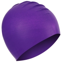 Шапочка для плавания взрослая ONLYTOP, резиновая, обхват 54-60 см