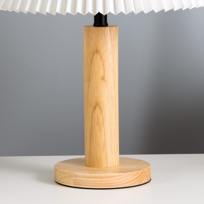 Настольная лампа "Сандр" E27 40Вт светлое дерево 31х31х45 см RISALUX