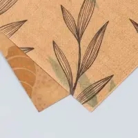 Бумага для скрапбукинга двусторонняя крафт "Флора" плотность 180 гр 30,5х32 см