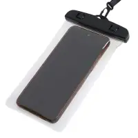 Водонепроницаемый чехол для телефона, размер 20х11 см, чёрный