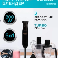 Блендер погружной кухонный комбайн 5в1 SC-HB42K09