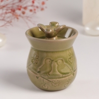 Аромалампа керамика "Птички на ветке"  7,5х7,5х9,8 см