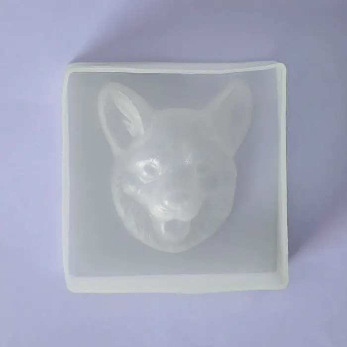 Молд &laquo;Мордашка&raquo;, силикон, 8&times;8&times;2,3 см, цвет белый