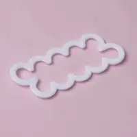 Выемки кондитерские для теста Доляна &laquo;Бутон&raquo;, набор 3 шт., 16.5&times;7 см, 13&times;5 см, 10&times;4 см, пластик, белые