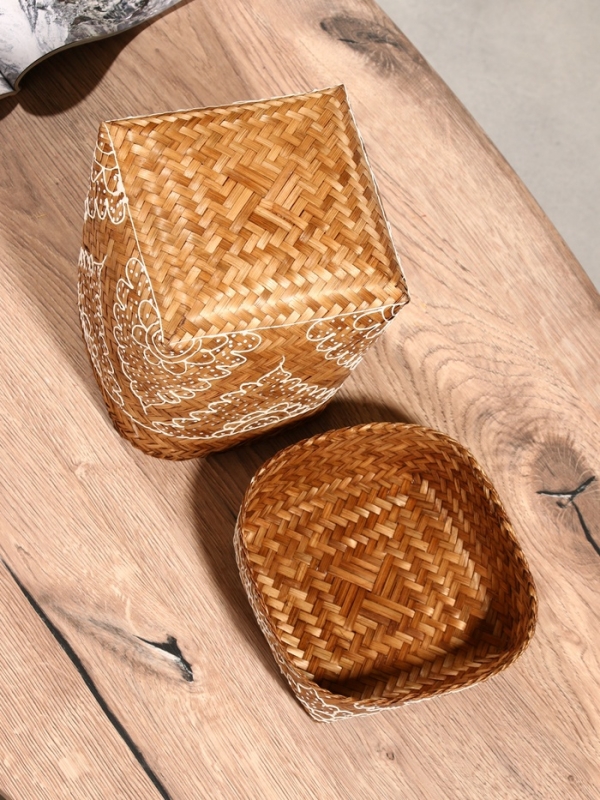 Корзинка плетеная "Морокко" 14х14х23 см