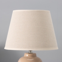 Настольная лампа с абажуром RISALUX &laquo;Августа&raquo;, Е14, 40 Вт, 22.5&times;22.5&times;36 см