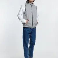 Жилет с капюшоном унисекс Gotland, серый, размер S